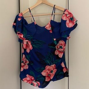 Banana Republic silky off the shoulders top